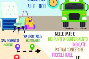 Raccolta Straordinaria Itinerante nell'Agro di INGOMBRANTI e PICCOLI RAEE 